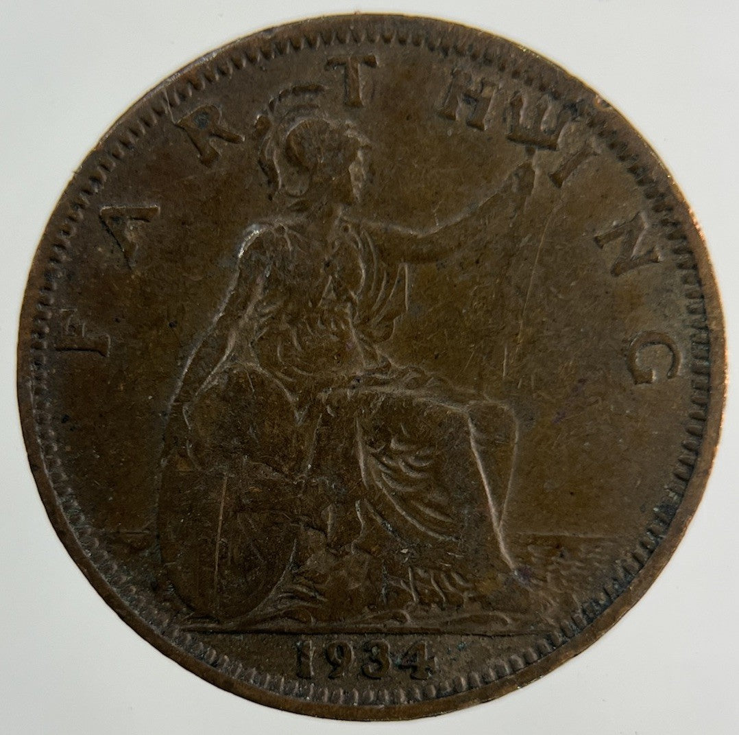 1934 George V Farthing Coin | Collectable Grade