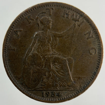1934 George V Farthing Coin | Collectable Grade
