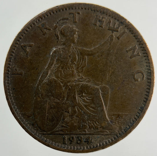 1934 George V Farthing Coin | Collectable Grade