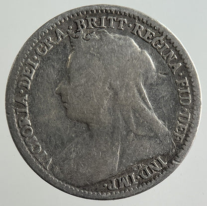 1896 Victoria Threepence Silver Coin | Fine Collectable Grade