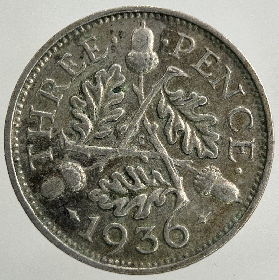 1936 George V Threepence Silver Coin | Fine Collectable Grade