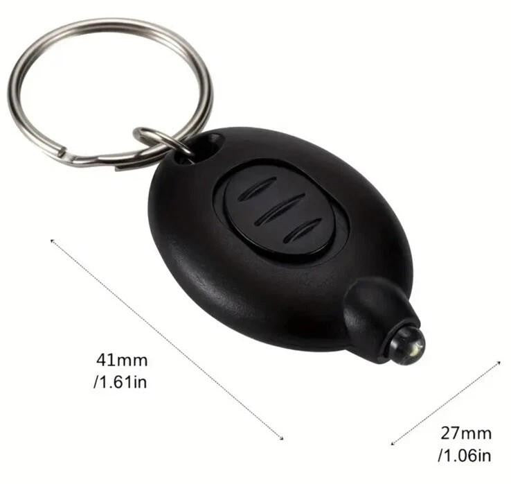 Mini Green Torch Flash - Light Lightweight Keyring Premium Keychain Gift UK