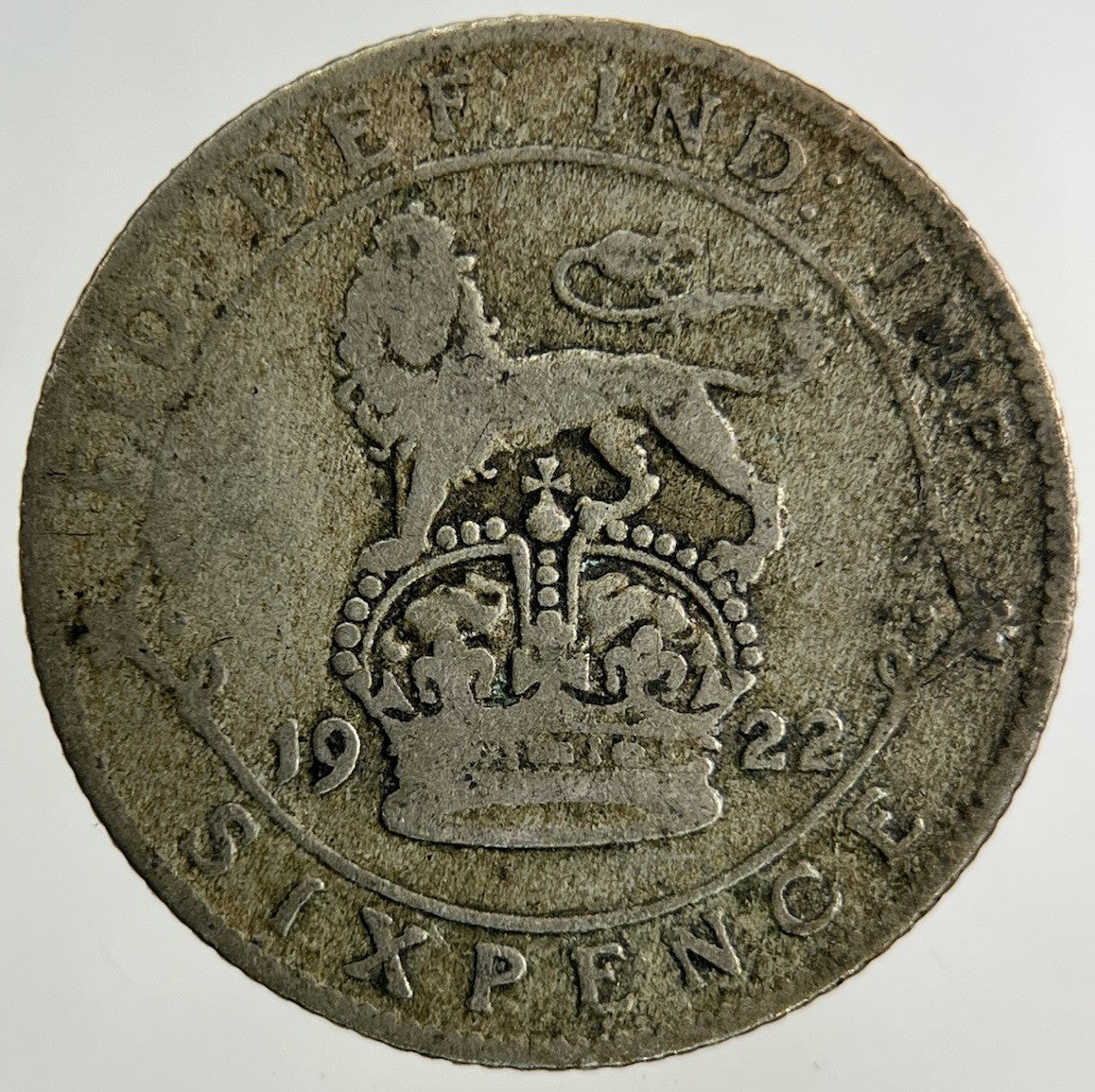 1922 George V Sixpence Silver Coin | Collectable Grade