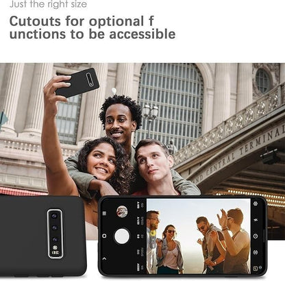 Samsung S10 Black Bumper Silicone Shockproof Protective Case