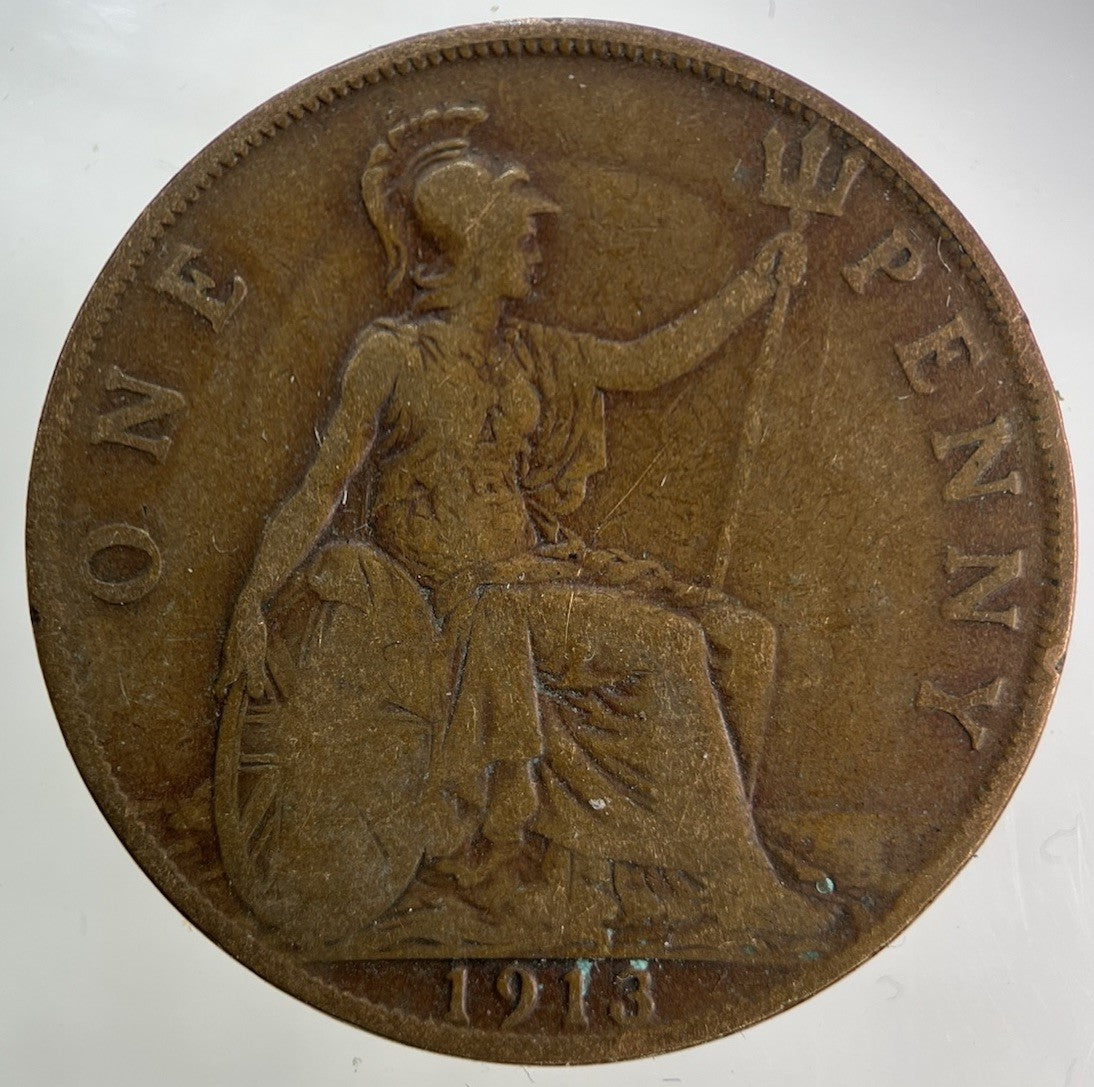 1913 George V One Penny Coin | Collectable Grade