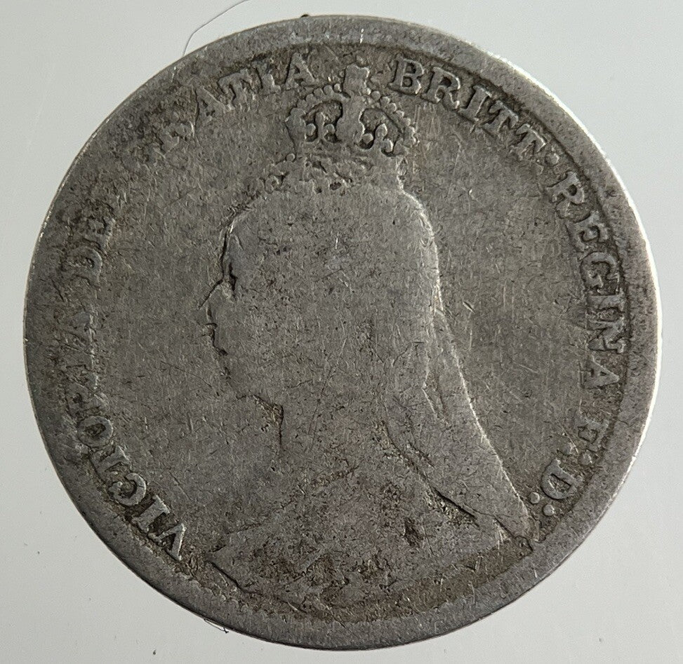 1891 Victoria Threepence Silver Coin | Fair Grade