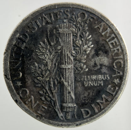 1917 US USA Mercury Dime Silver Coin | Fine Collectable Grade