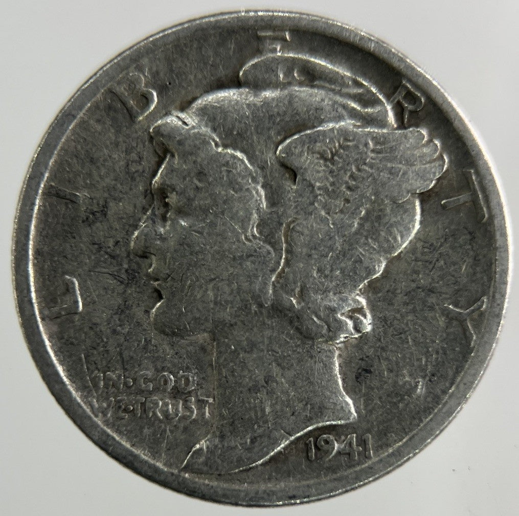 1941 US USA Mercury Dime Silver Coin | Collectable Grade