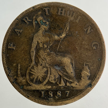 1887 Victoria Farthing Coin | Collectable Grade