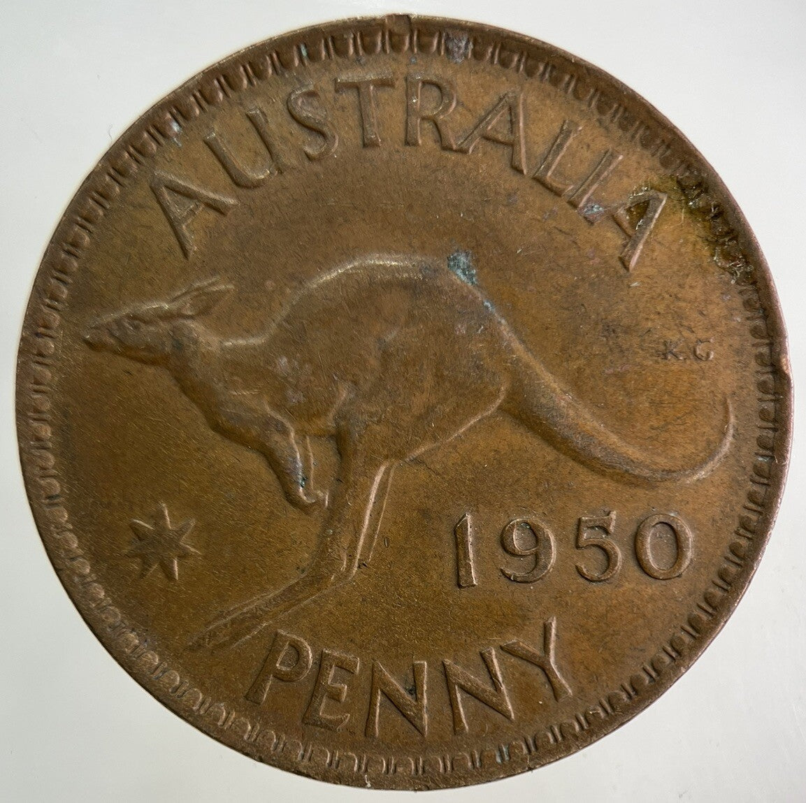1950 Australia One Penny Coin | Fine Collectable Grade
