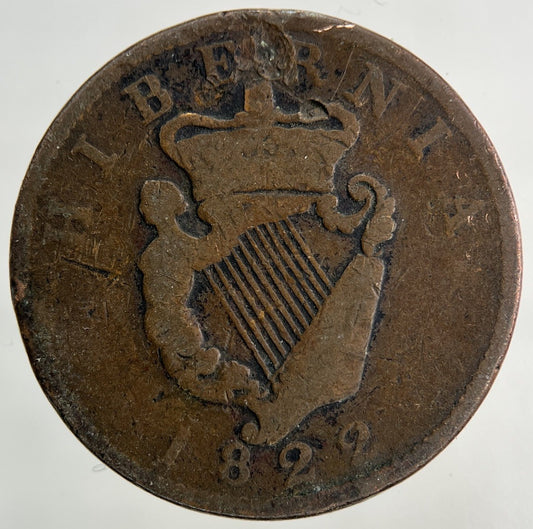 1822 Irish Half - Penny Coin | Collectable Grade