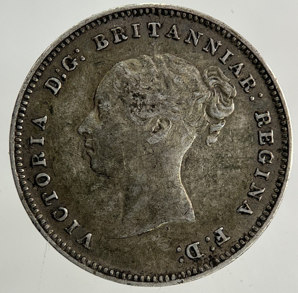 1881 Victoria Maundy Four - Pence Silver Coin | Very High Grade