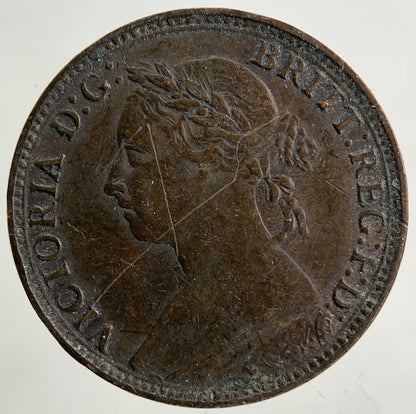 1881 Victoria Farthing Coin | Fine Collectable Grade