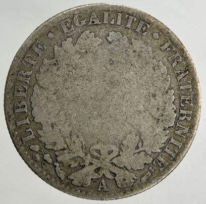 France 50 Centimes Silver Coin | Collectable Grade