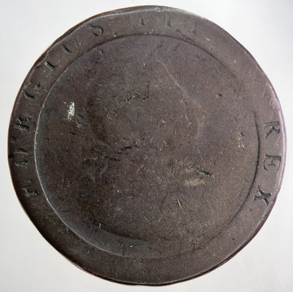 1797 George III 3rd Cartwheel One Penny Coin | Fair Grade | a9056