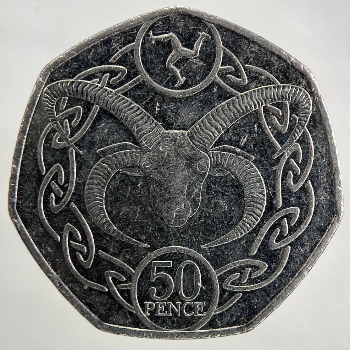 2017 Isle Of Man Loaghtan Sheep 50p Fifty - Pence Coin | Collectable Grade