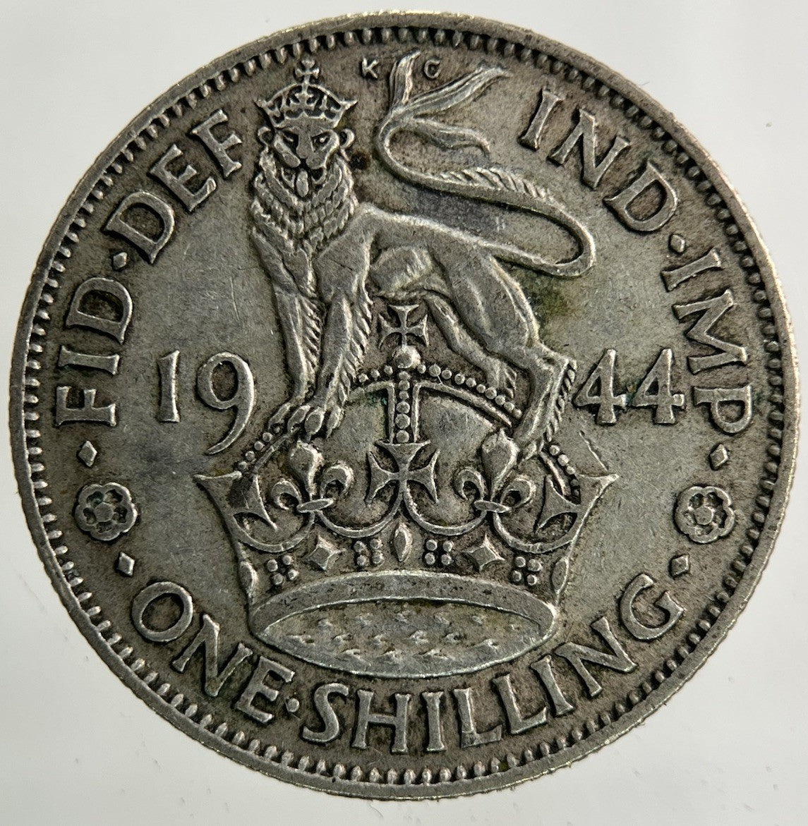 1944 George VI Shilling Silver Coin | Fine Collectable Grade