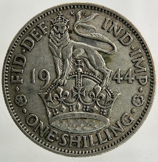 1944 George VI Shilling Silver Coin | Fine Collectable Grade