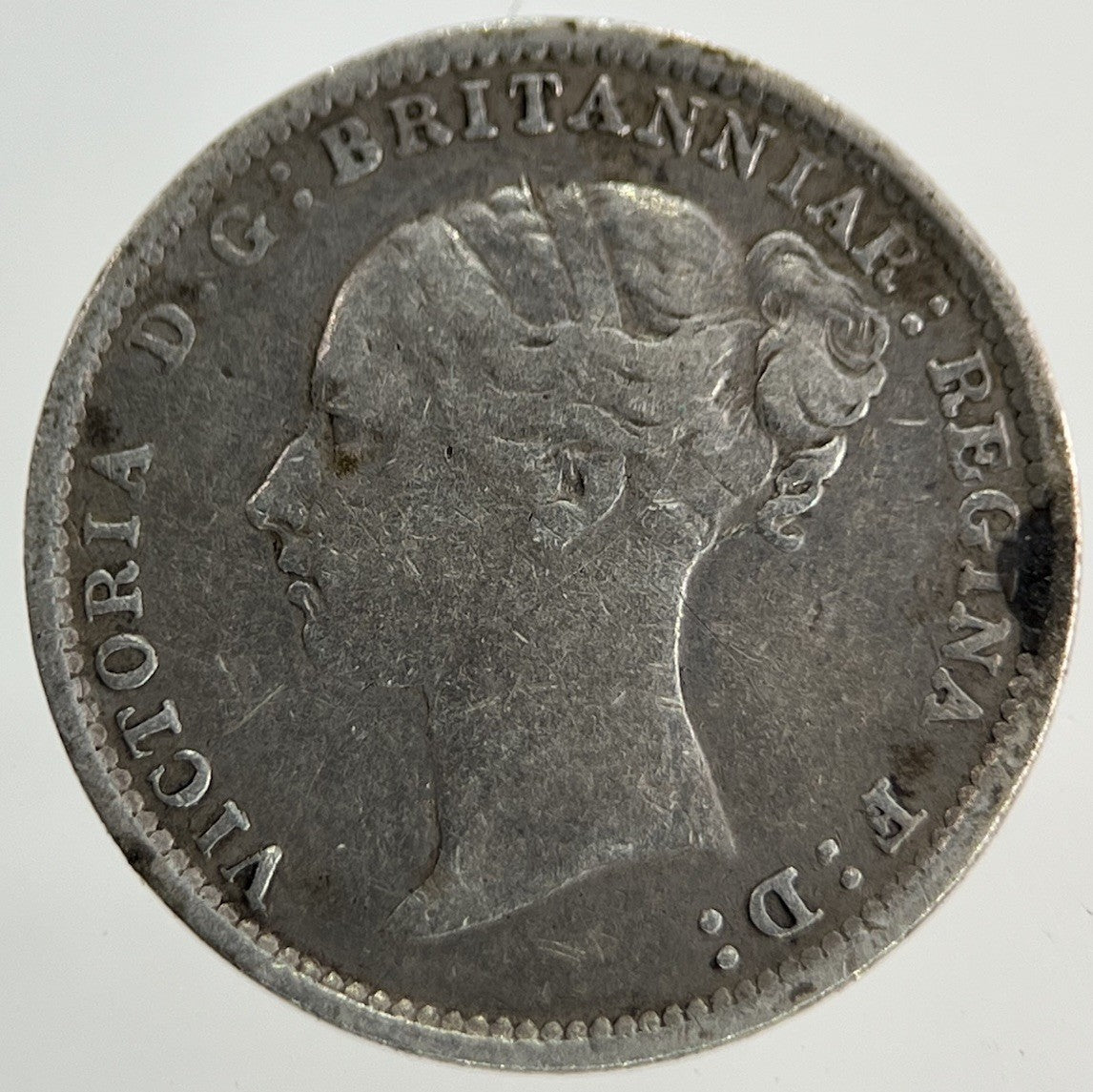 1887 Victoria Threepence Silver Coin | Fine Collectable Grade