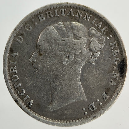 1887 Victoria Threepence Silver Coin | Fine Collectable Grade