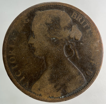 1862 Victoria One Penny Coin | Collectable Grade