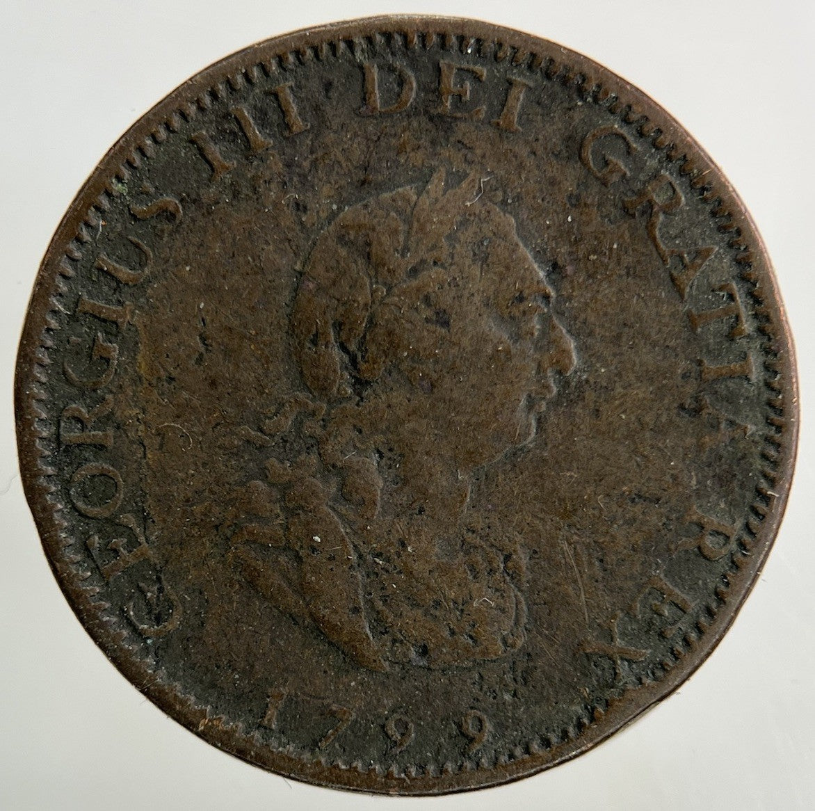 1799 George III 3rd Farthing Coin | Collectable Grade