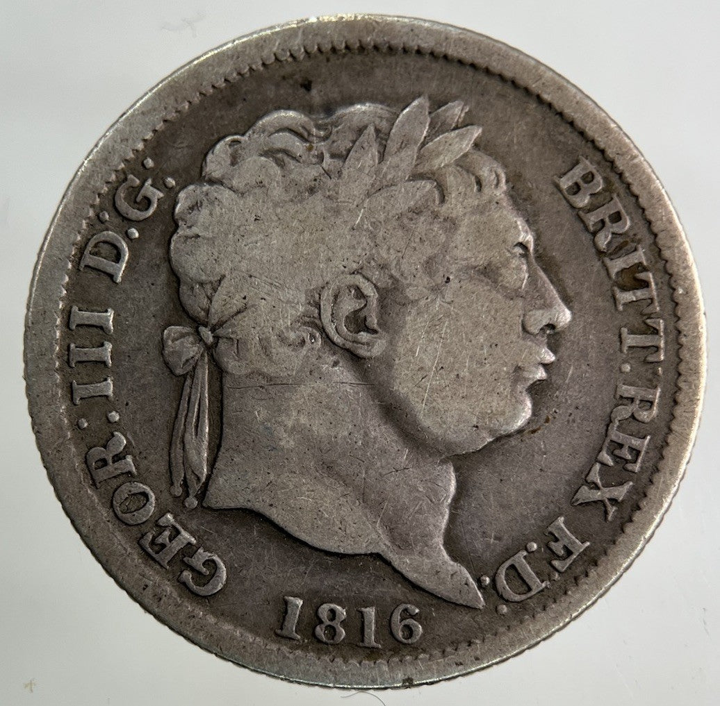1816 George III 3rd Shilling Silver Coin | Collectable Grade