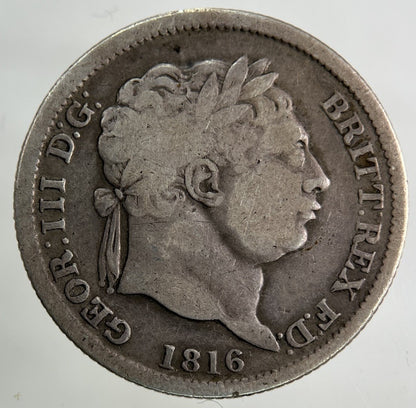 1816 George III 3rd Shilling Silver Coin | Collectable Grade