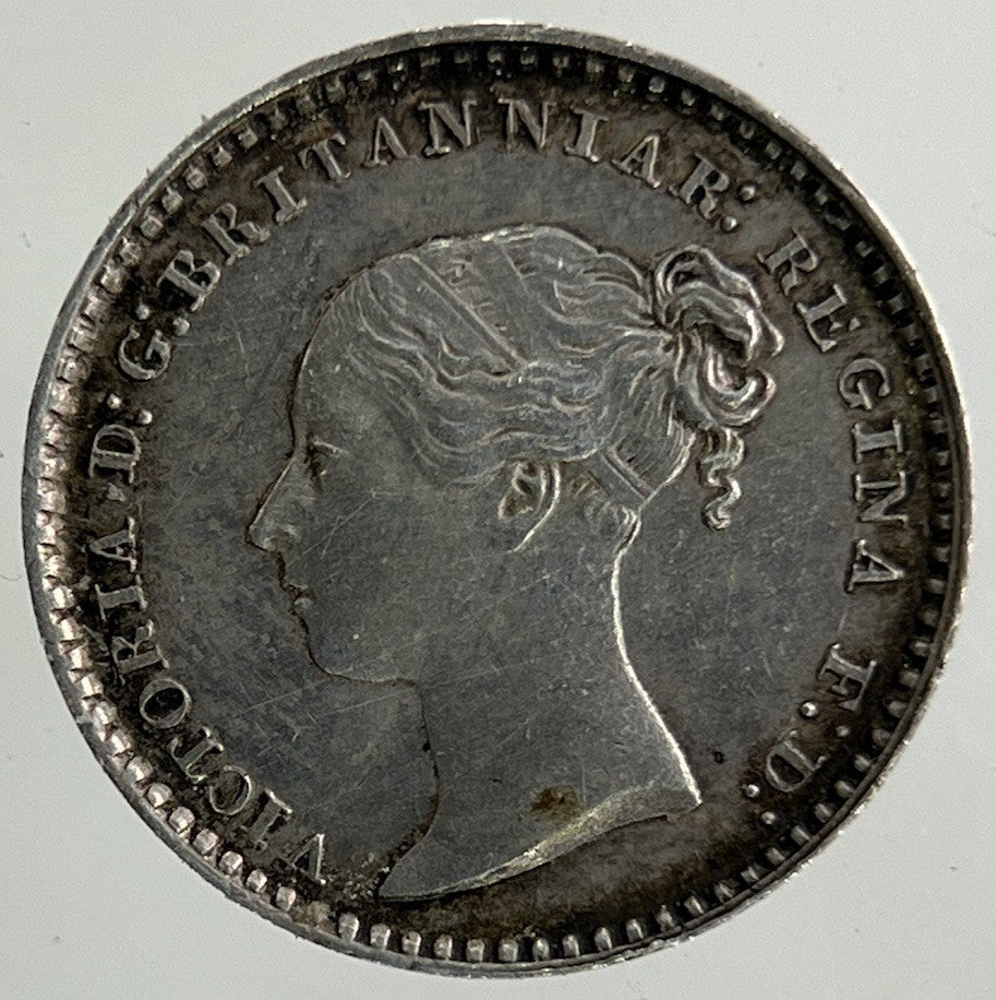 1847 Victoria Maundy One - Pence Penny Silver Coin | Very High Grade