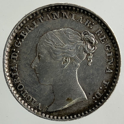 1847 Victoria Maundy One - Pence Penny Silver Coin | Very High Grade