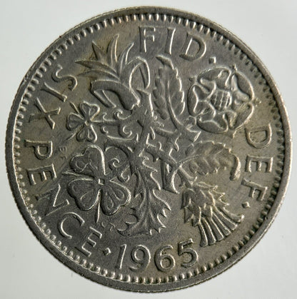 1965 Elizabeth II 2nd Sixpence Coin | Fine Collectable Grade
