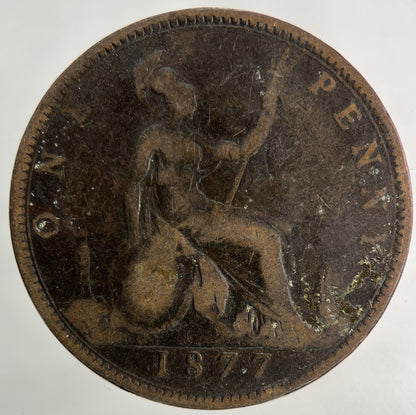 1877 Victoria One Penny Coin | Collectable Grade