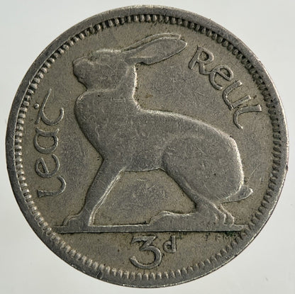 1943 Irish Threepence Coin | Fine Collectable Grade
