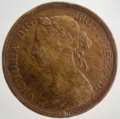 1887 Victoria Half - Penny Coin | Fine Collectable Grade | a9039