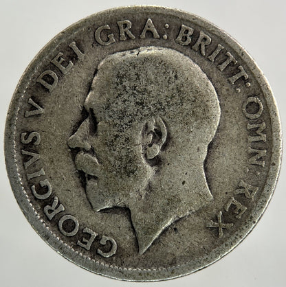 1918 George V Shilling Silver Coin | Fair Grade