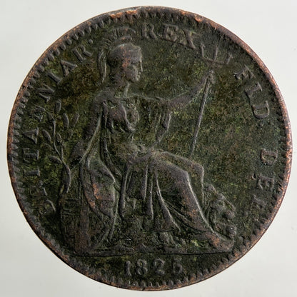 1825 George IV Farthing Coin | Fine Collectable Grade