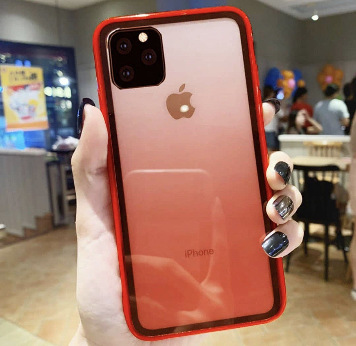 iPhone 11 Red Gradient Bumper Shockproof Protective Case
