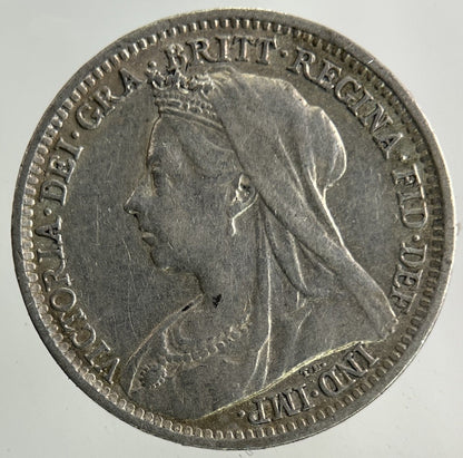 1900 Victoria Threepence Silver Coin | Very High Grade