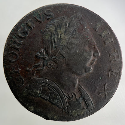1775 George III 3rd Half - Penny Coin | Fine Collectable Grade