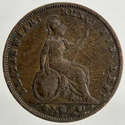 1835 William IV Farthing Coin | Collectable Grade