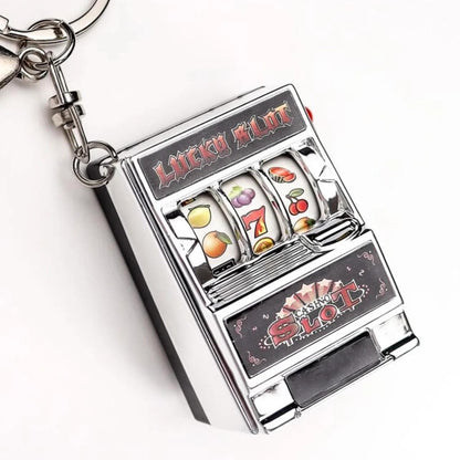 Mini Casino Slot Machine Lucky Slot Shaped Keyring Keychain Gift UK