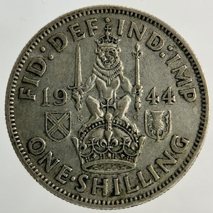 1944 George VI Shilling Silver Coin | Fine Collectable Grade