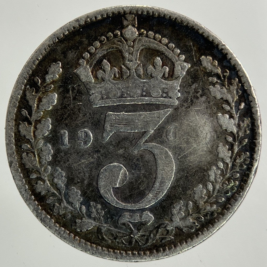 1906 Edward VII Threepence Silver Coin | Collectable Grade