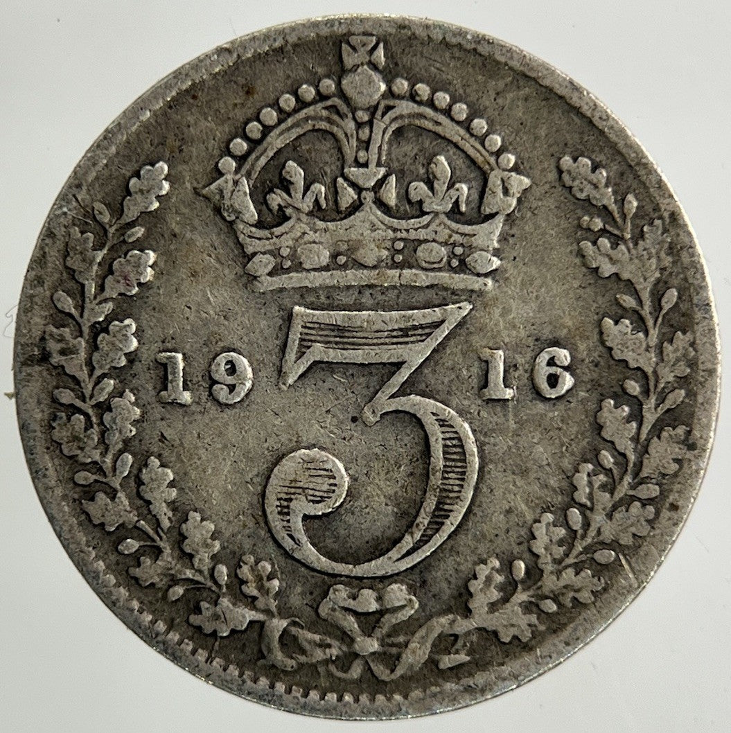 1916 George V Threepence Silver Coin | Collectable Grade