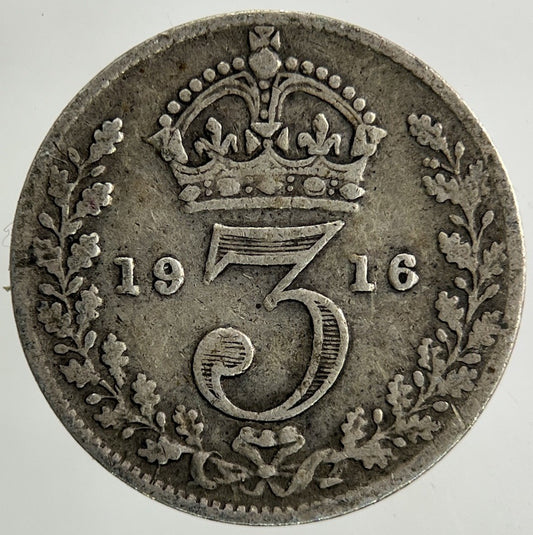 1916 George V Threepence Silver Coin | Collectable Grade