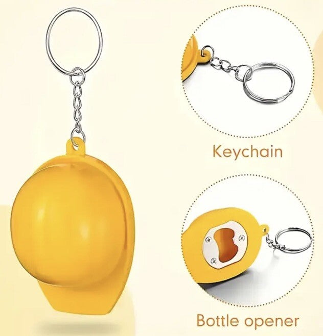 Construction Worker Builders Hat Bottle Opener Keyring Premium Keychain Gift UK