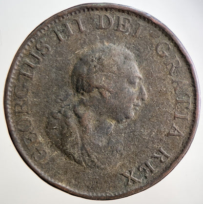 1799 George 3rd III Half - Penny British Coin | Collectable Grade | a3124