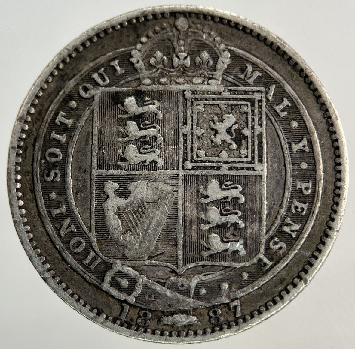 1887 Victoria Shilling Silver Coin | Collectable Grade