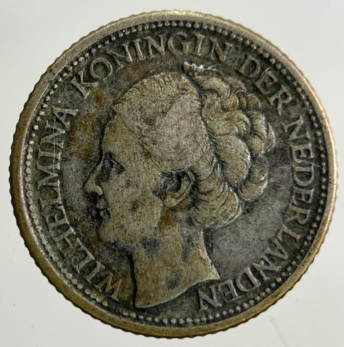 1944 Netherlands 1/10 Gulden Silver Coin | Collectable Grade