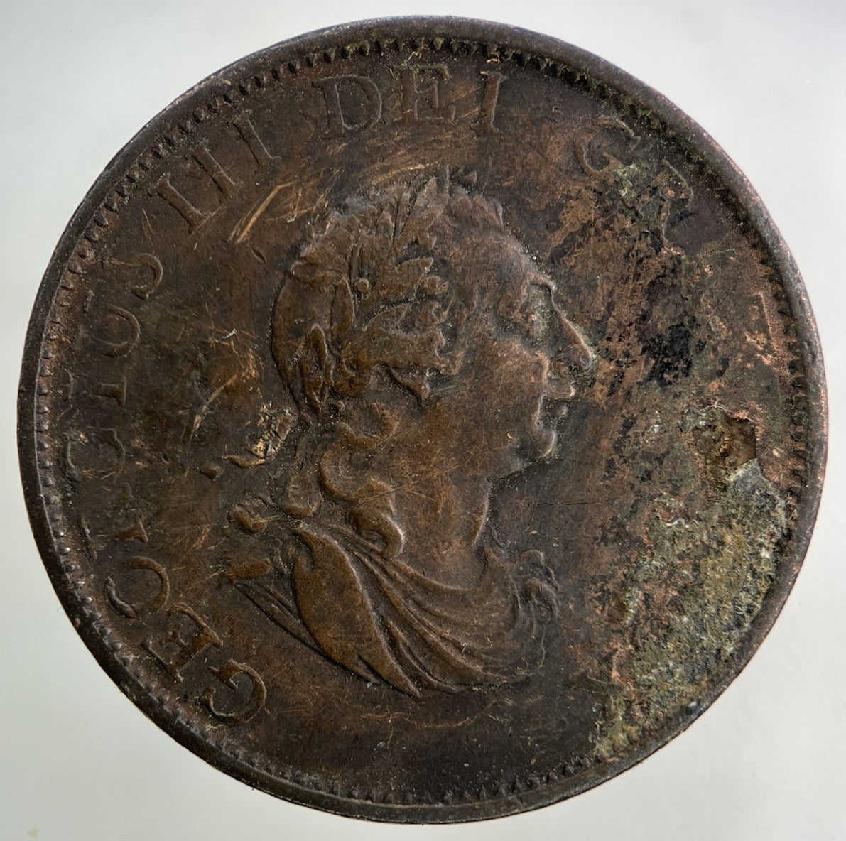 1799 George III 3rd Half - Penny Coin | Fine Collectable Grade